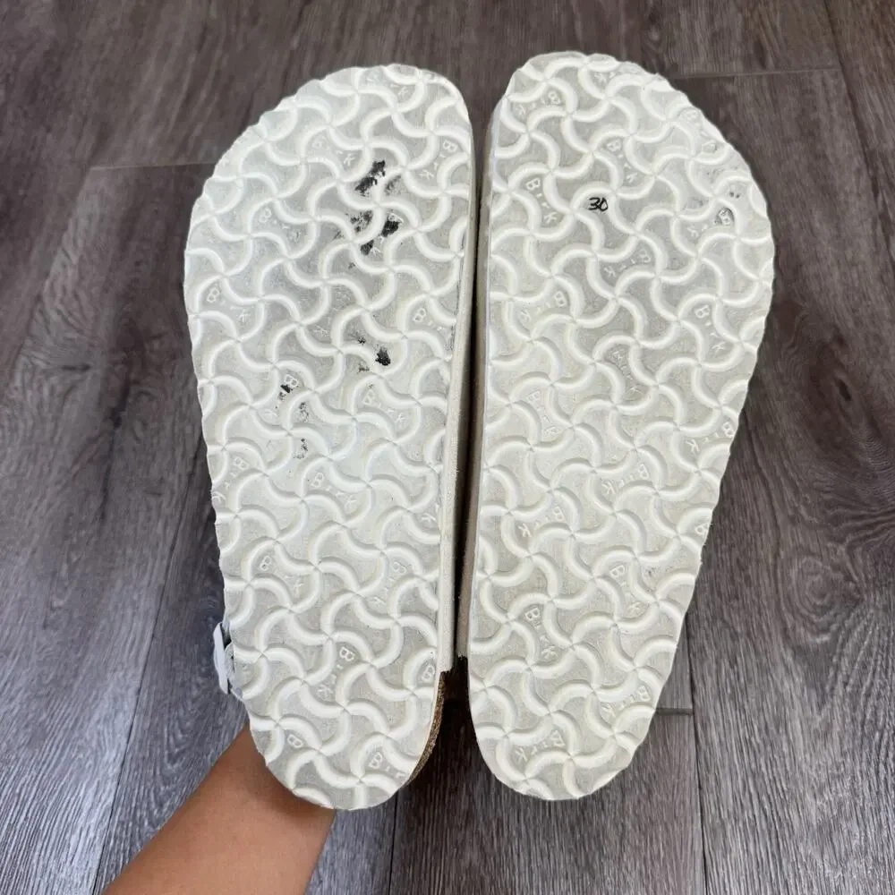 Birkenstock Tokio Suede Antique White Size 43 EU Men’s 10 - Picture 16 of 16